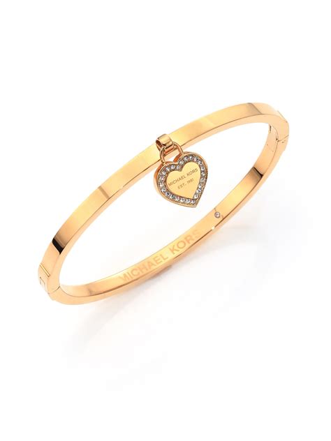 michael kors bracelet heart|Michael Kors bangle sale.